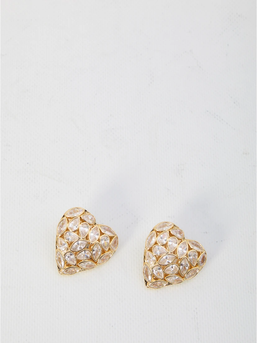 Embellished Heart earrings