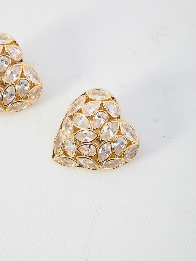 Embellished Heart earrings