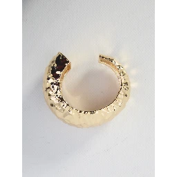Hammered gold cuff