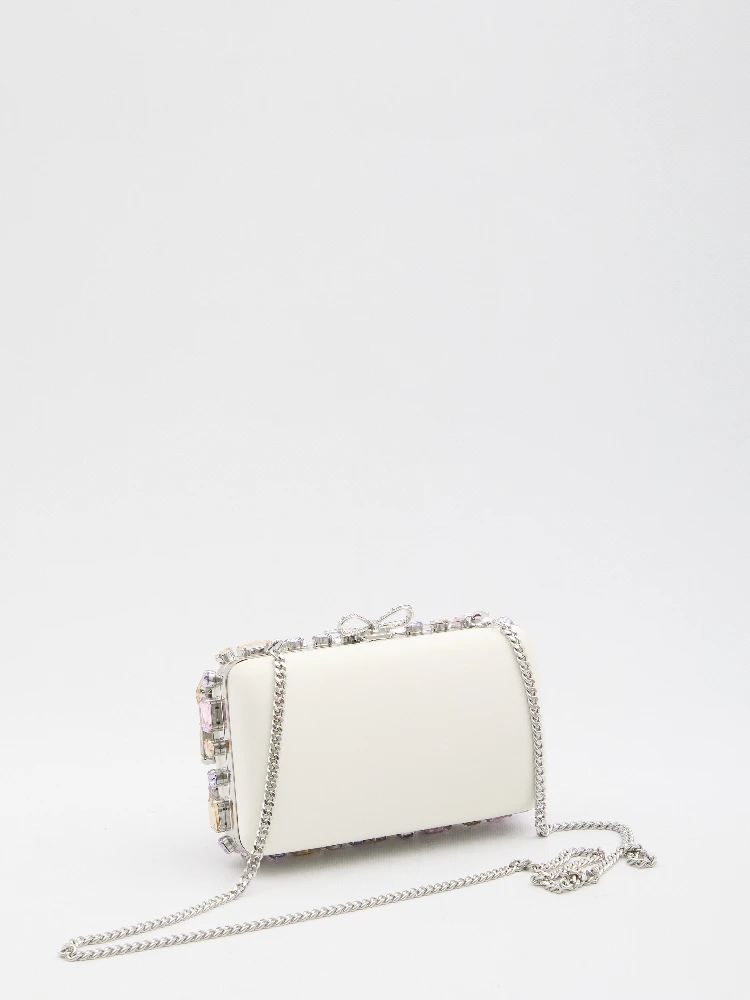 Multi crystal embellished clutch bag alternative