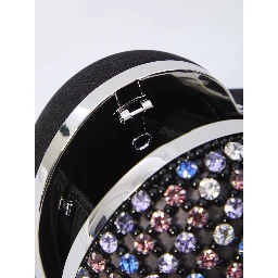 Multi crystal Heart clutch bag