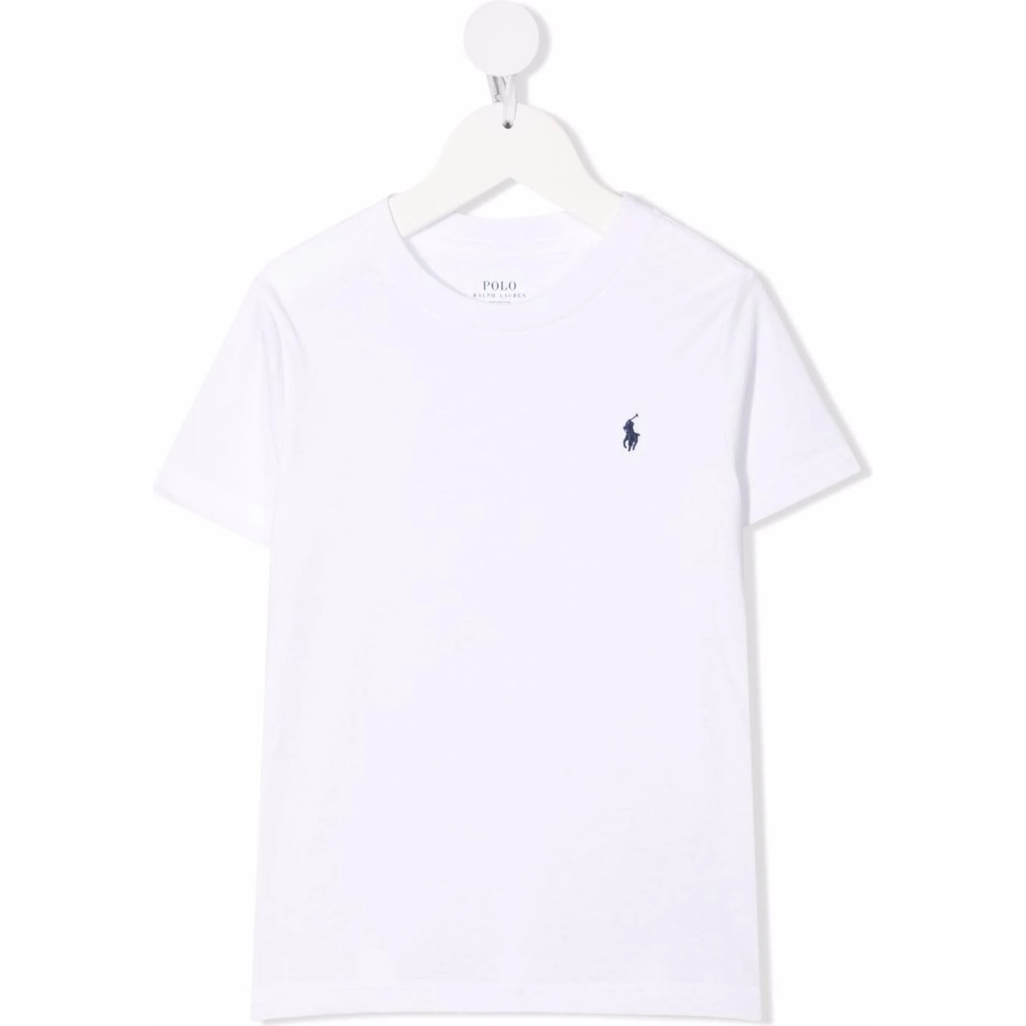 White Cotton T-Shirt with Logo