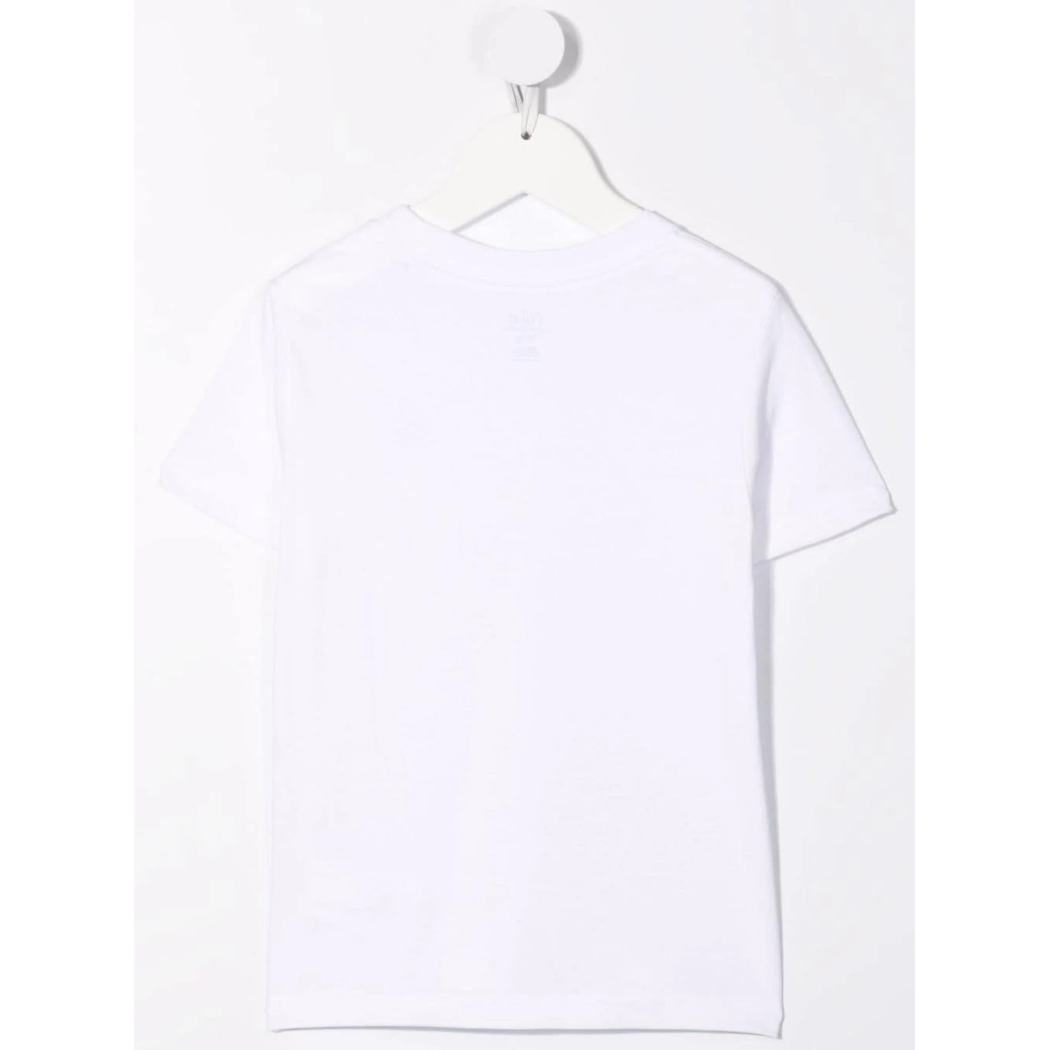 White Cotton T-Shirt with Logo
