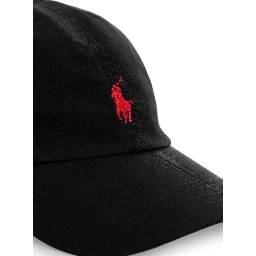 Black Baseball Cap with Logo Embroidery in Cotton Boy