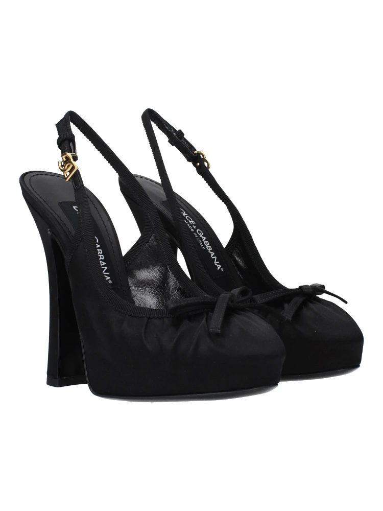 Black Satin High Heel Pumps alternative