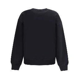 Black Cotton Sweatshirt