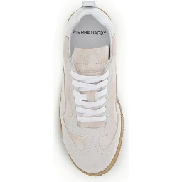 Cream Calf Leather Bos Taurus Low Top Sneakers