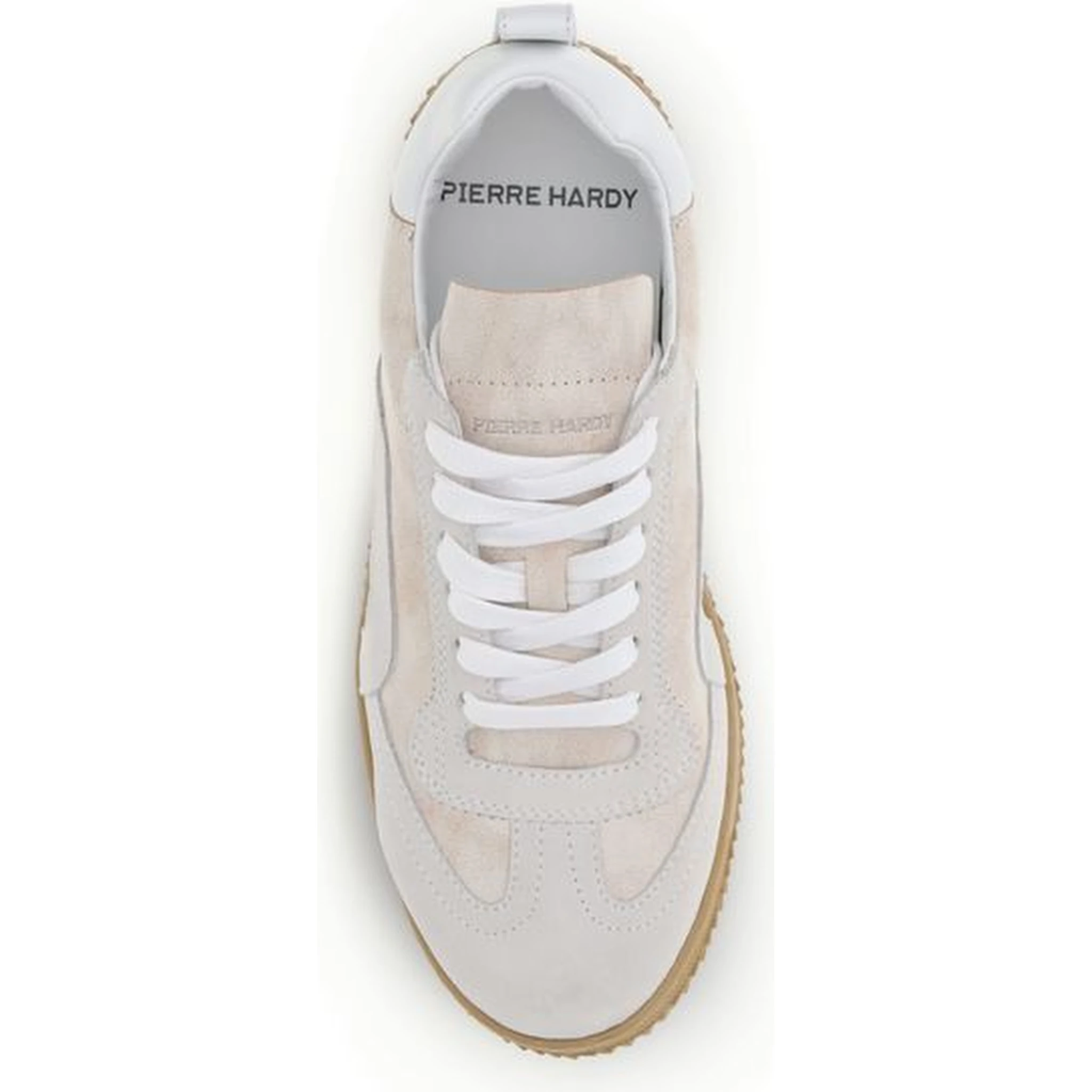 Cream Calf Leather Bos Taurus Low Top Sneakers