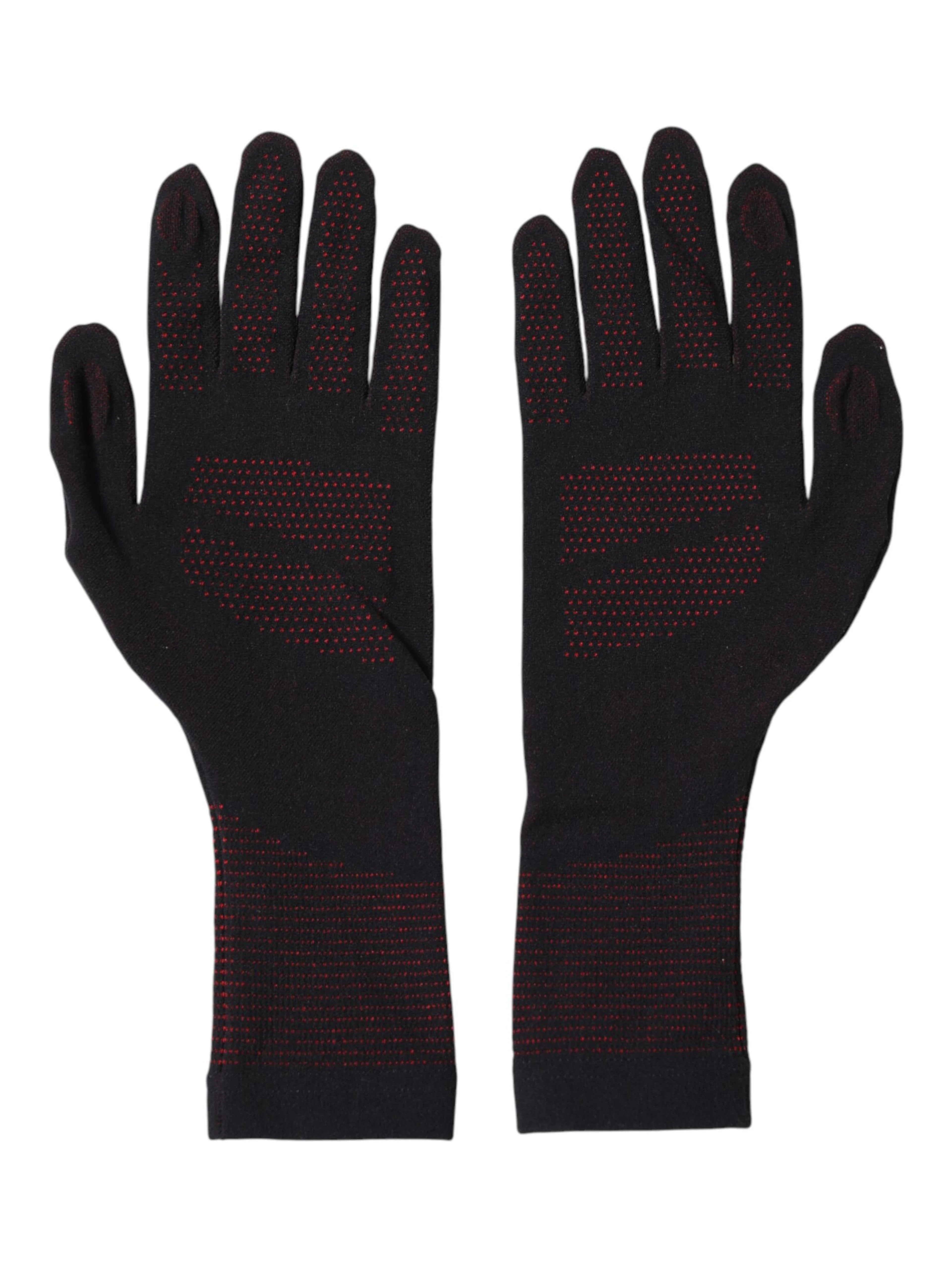 Black DG Logo Cotton Hands Mitten Men Gloves