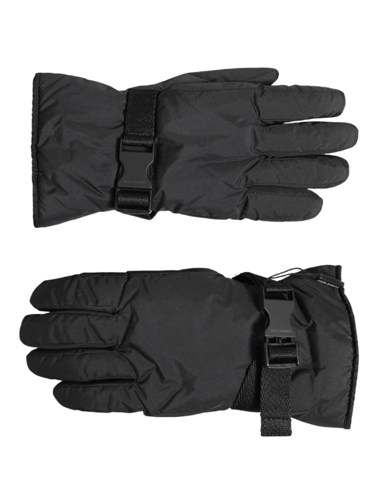 Black Windproof Ski Winter Warm Non Slip Gloves