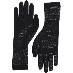 Black DG Logo Cotton Hands Mitten Men Gloves