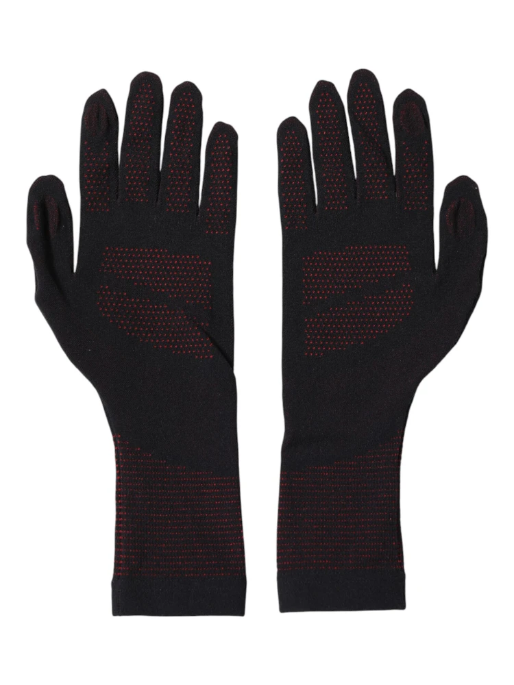 Black DG Logo Cotton Hands Mitten Men Gloves alternative