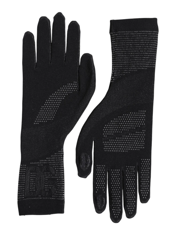 Black DG Logo Cotton Hands Mitten Men Gloves alternative
