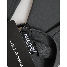 Dark Gray Viscose Elbow Length Mitten Men Gloves