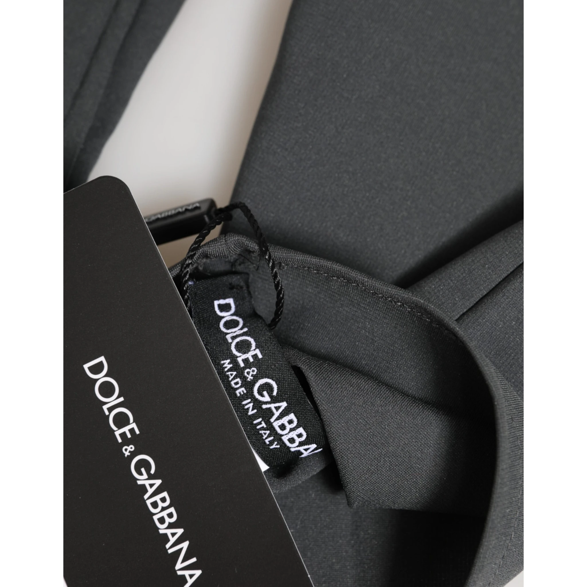 Dark Gray Viscose Elbow Length Mitten Men Gloves