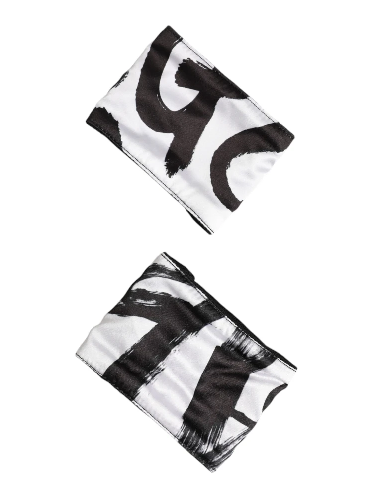 Black White DG Logo Silk 1 Pair Wristband alternative
