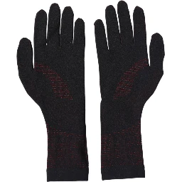 Black DG Logo Cotton Hands Mitten Men Gloves