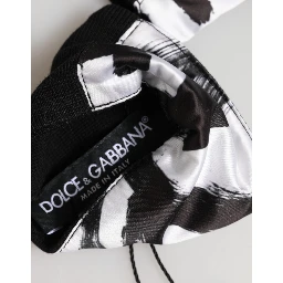 Black White DG Logo Silk 1 Pair Wristband