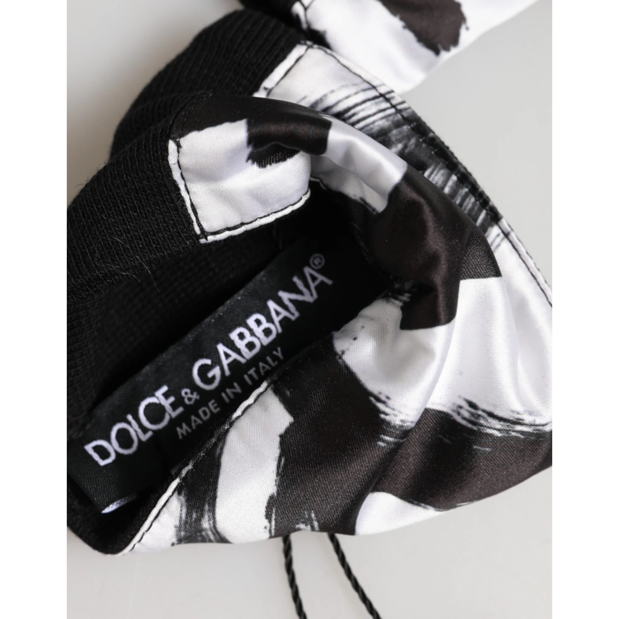 Black White DG Logo Silk 1 Pair Wristband