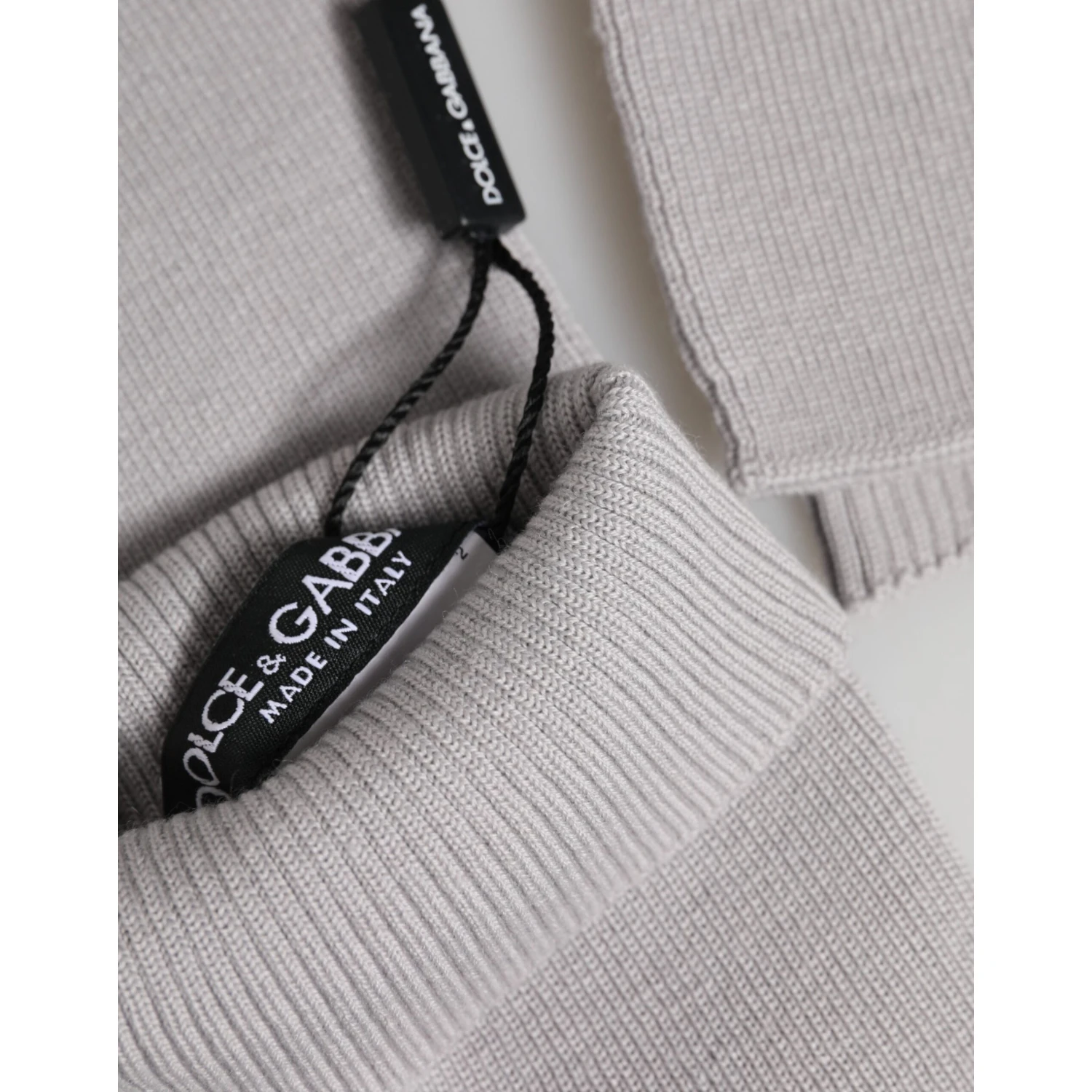 Gray Virgin Wool Knitted Fingerless Men Gloves