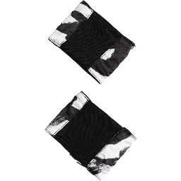 Black White DG Logo Silk 1 Pair Wristband