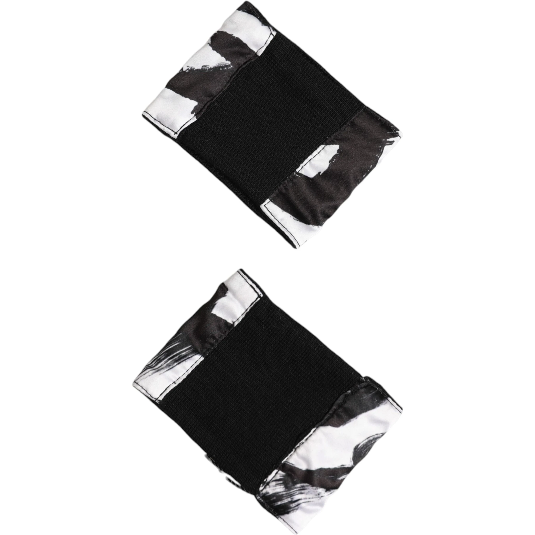 Black White DG Logo Silk 1 Pair Wristband