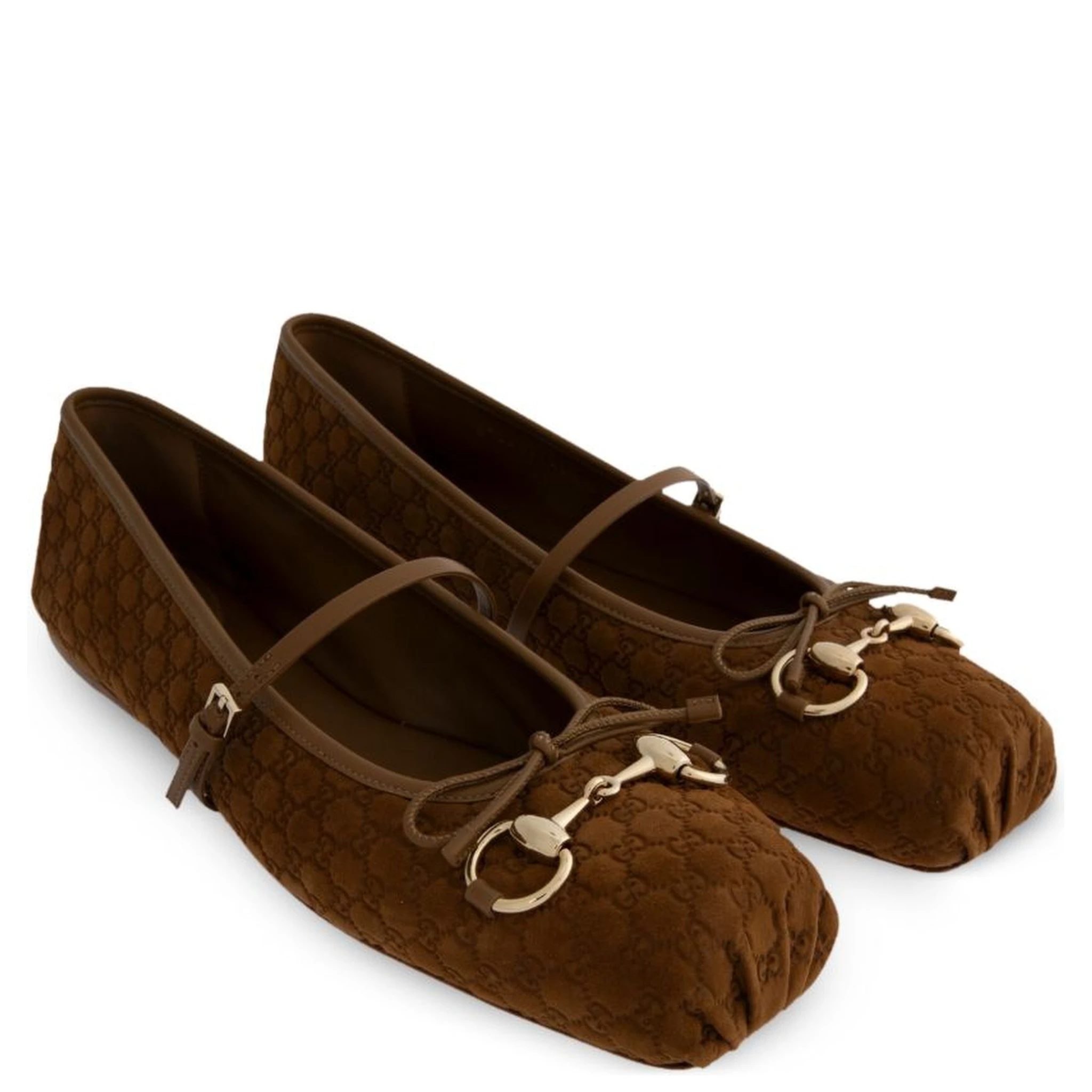 Horsebit pattern ballet flats