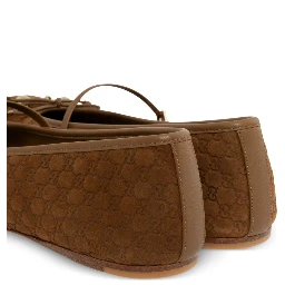 Horsebit pattern ballet flats