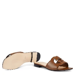 Gucci Sandals Leather Brown