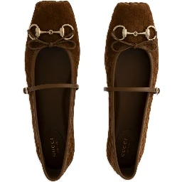 Horsebit pattern ballet flats