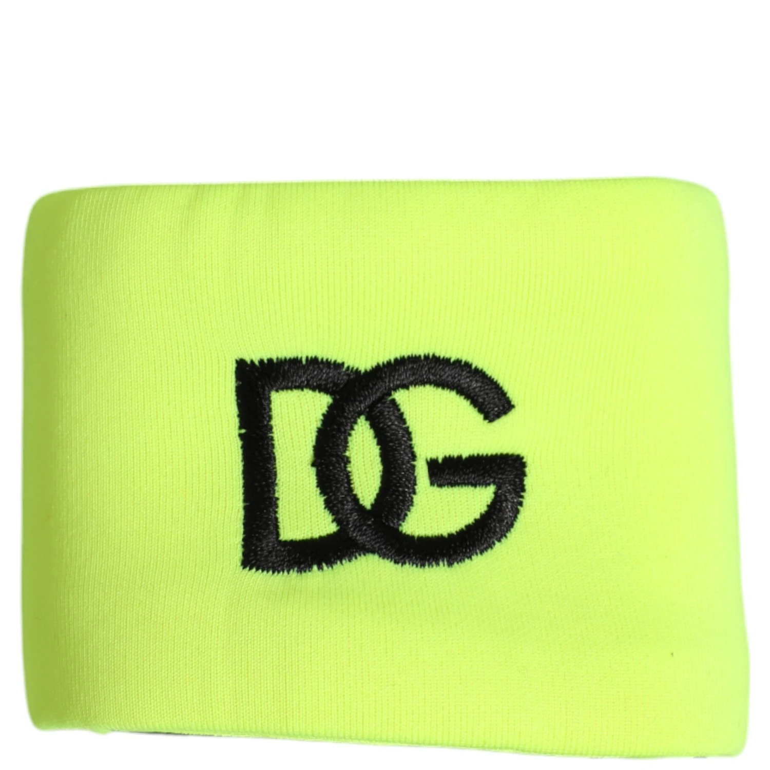 Yellow Green Silk DG Logo Men Wristband