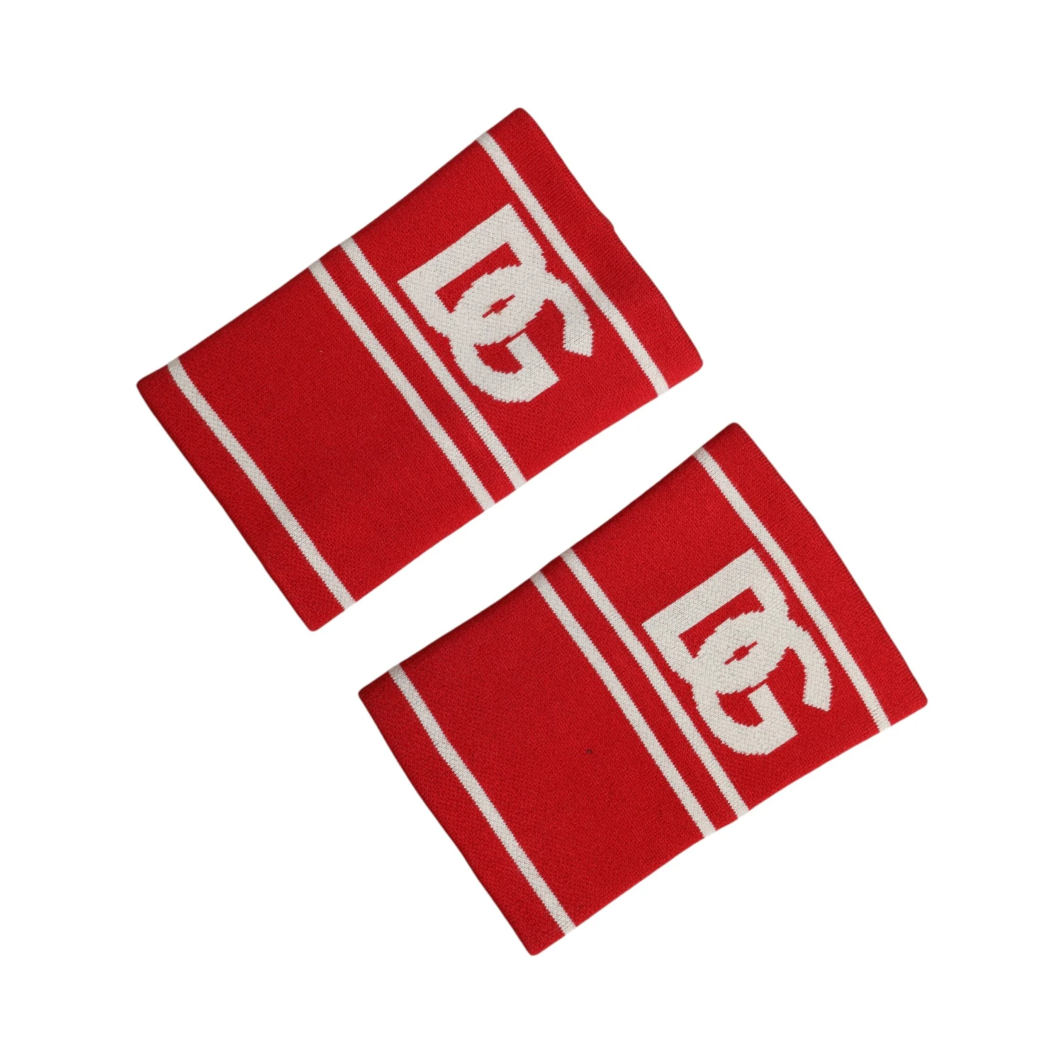 Red White DG Logo Cotton 1 Pair One SIze Wristband