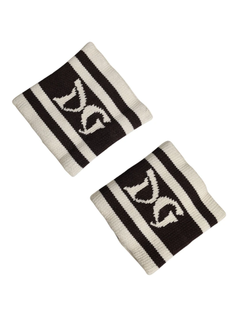 Black White DG Logo Cotton 1 Pair  Wristband