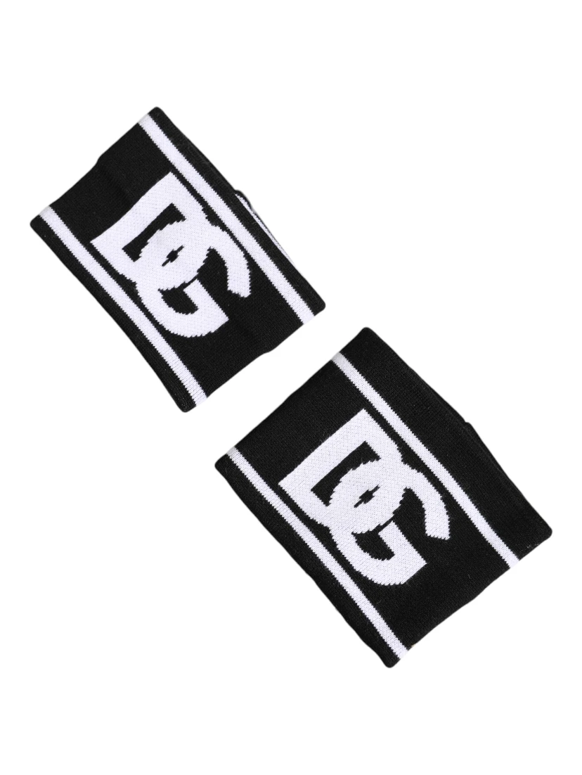 Black White DG Logo Cotton 1 Pair One Wristband