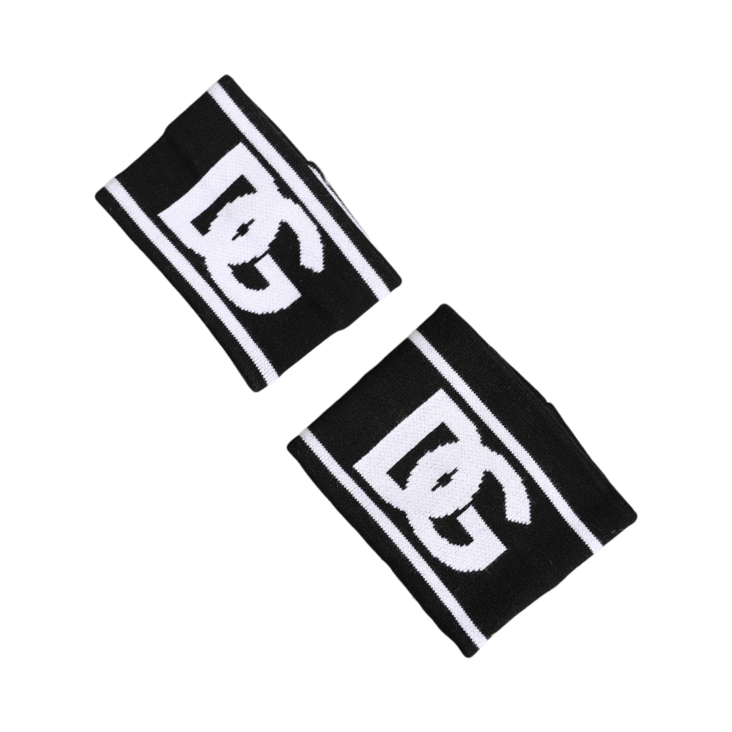 Black White DG Logo Cotton 1 Pair One Wristband