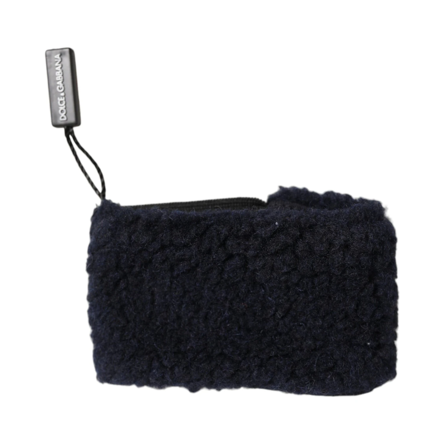 Black Wool Knitted Sweatbands Men Wristband