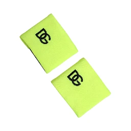 Yellow Green DG Logo Polyester 1 Pair  Wristband
