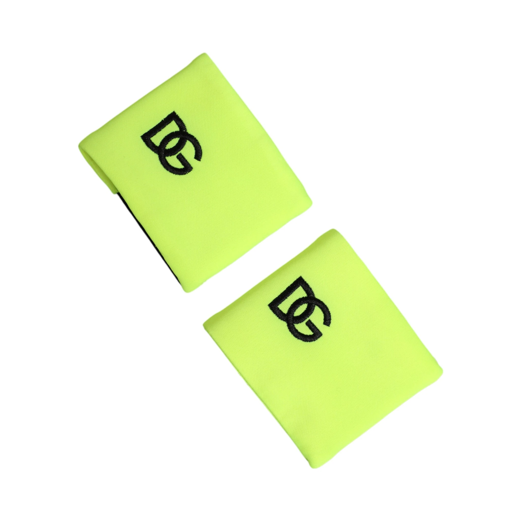 Yellow Green DG Logo Polyester 1 Pair  Wristband
