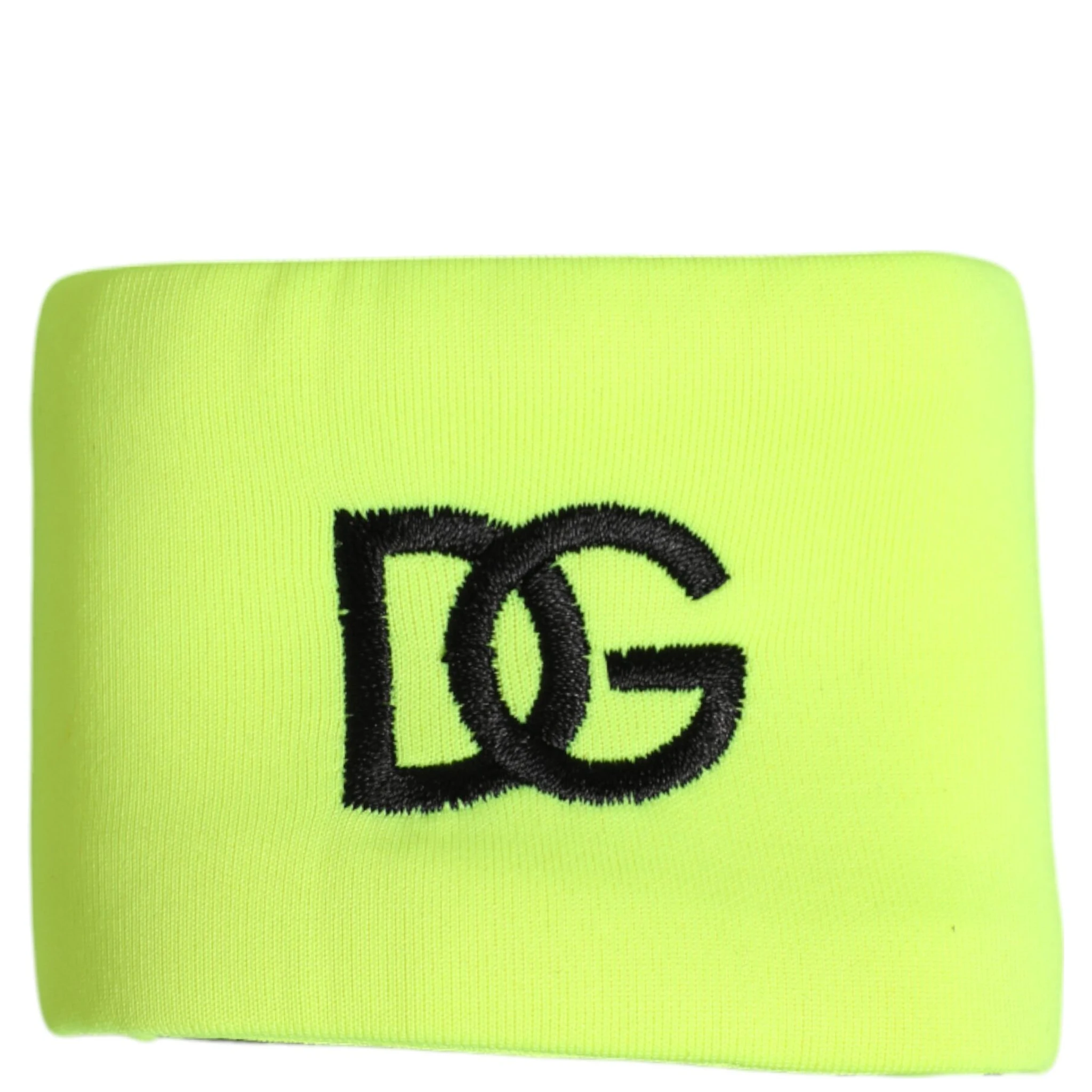 Yellow Green Silk DG Logo Men Wristband
