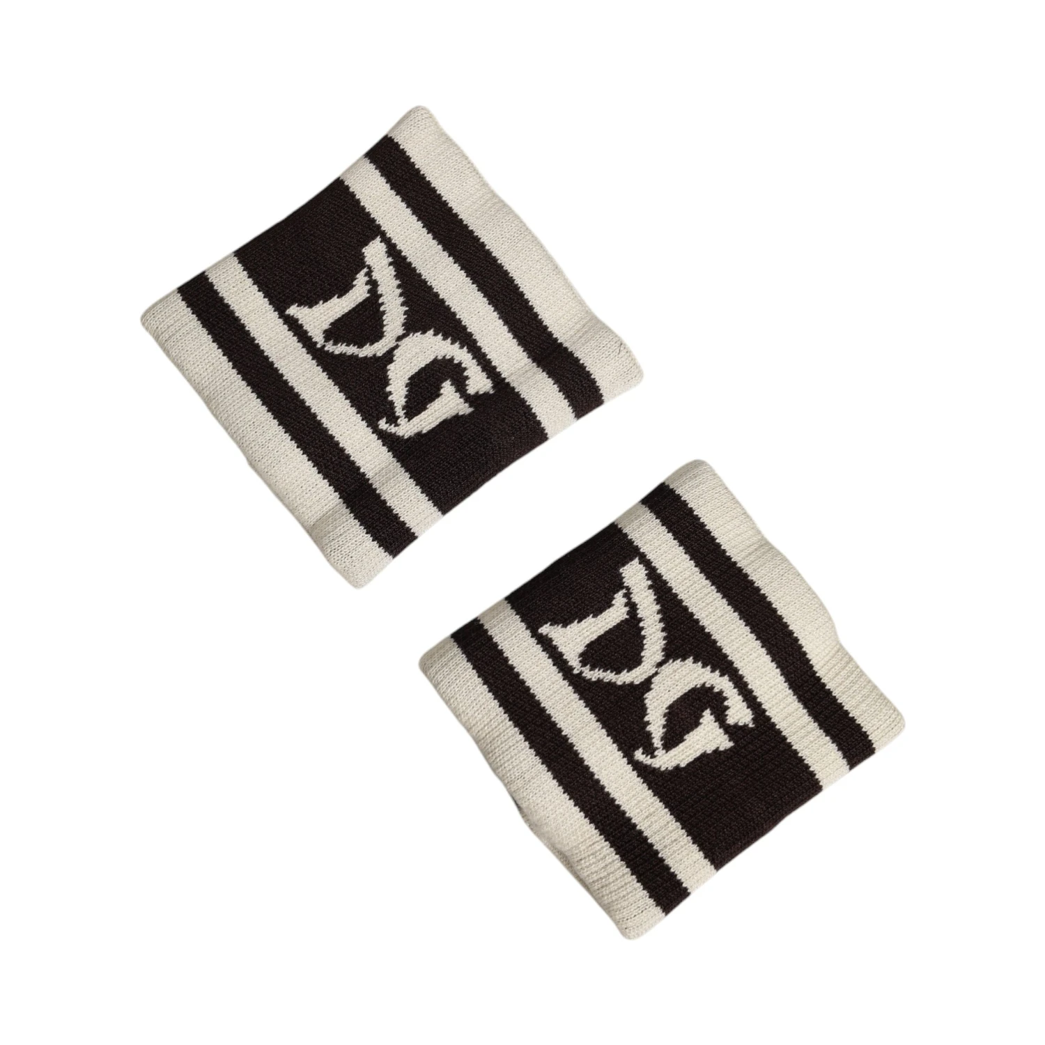 Black White DG Logo Cotton 1 Pair Wristband
