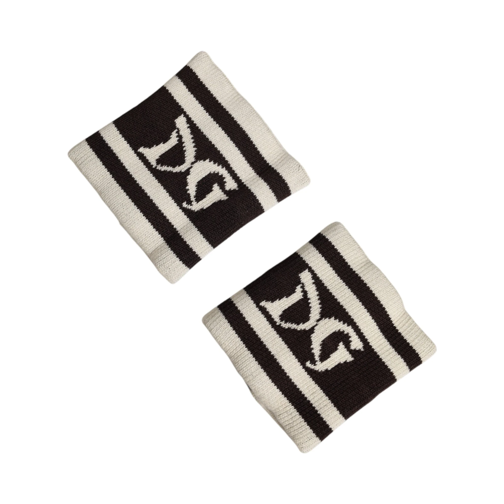 Black White DG Logo Cotton 1 Pair  Wristband