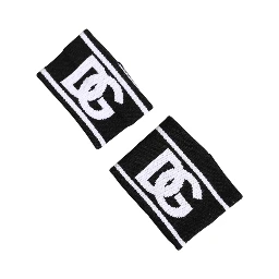 Black White DG Logo Cotton 1 Pair One Wristband