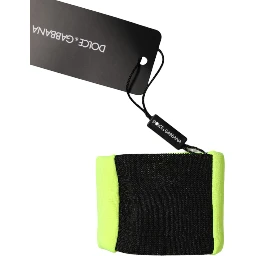 Yellow Green Silk DG Logo Men Wristband