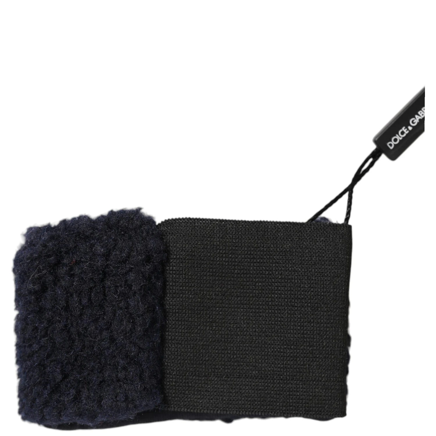 Black Wool Knitted Sweatbands Men Wristband