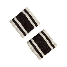 Black White DG Logo Cotton 1 Pair  Wristband