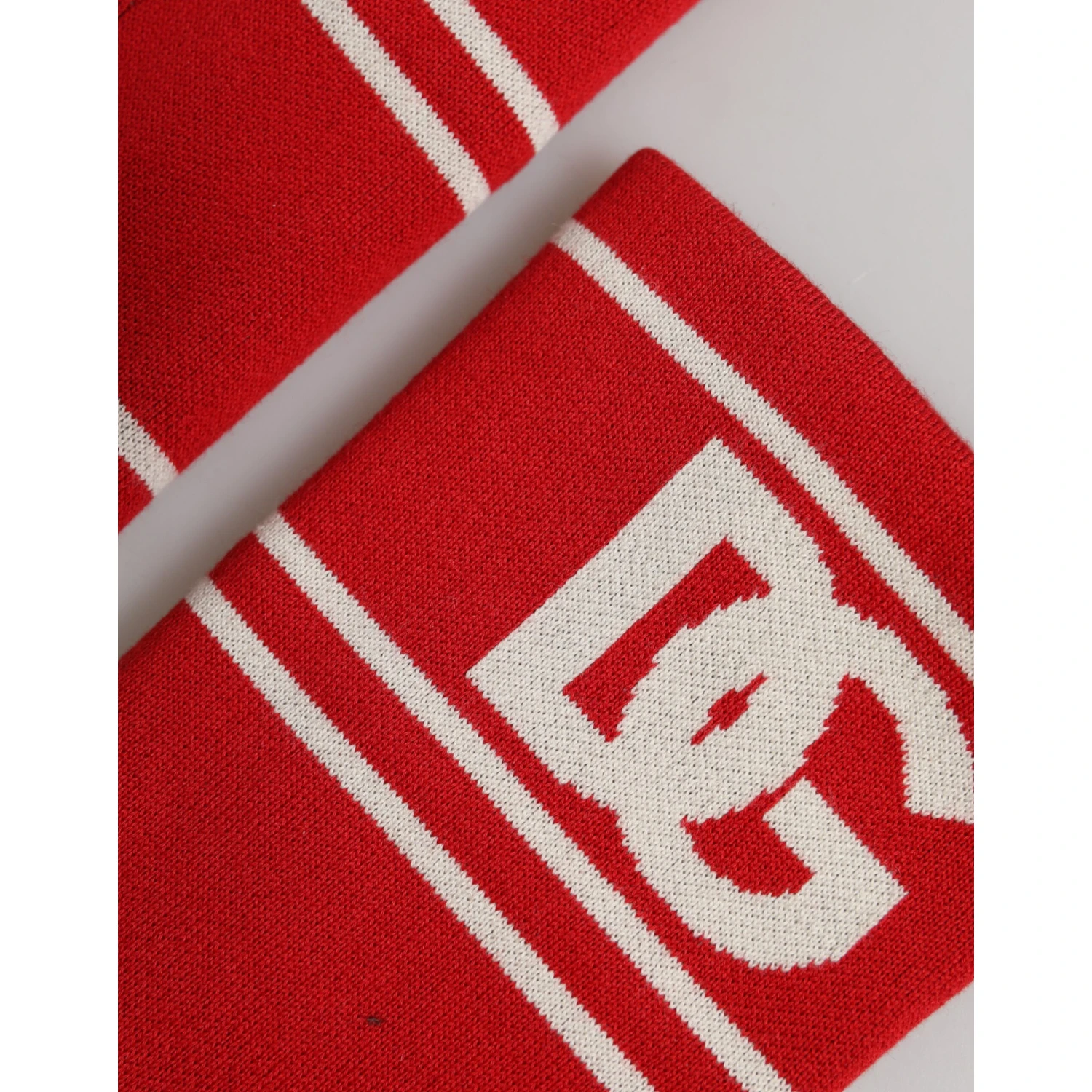 Red White DG Logo Cotton 1 Pair One SIze Wristband