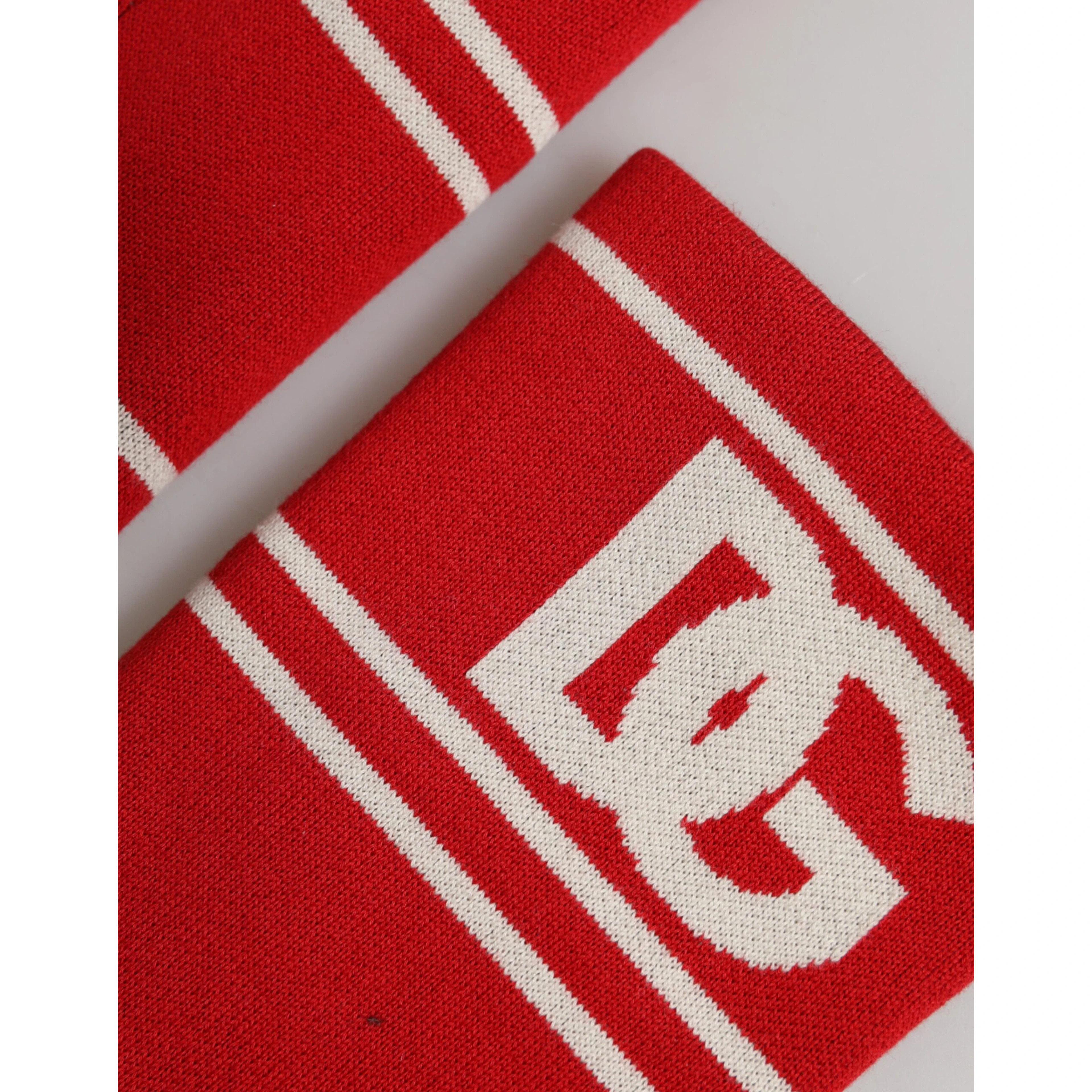 Red White DG Logo Cotton 1 Pair One SIze Wristband