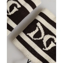 Black White DG Logo Cotton 1 Pair  Wristband