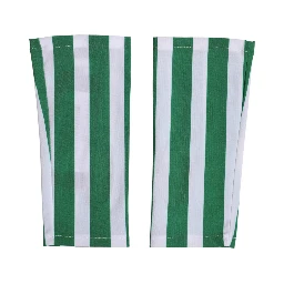 Green White Nylon Fingerless Wrist Length Gloves