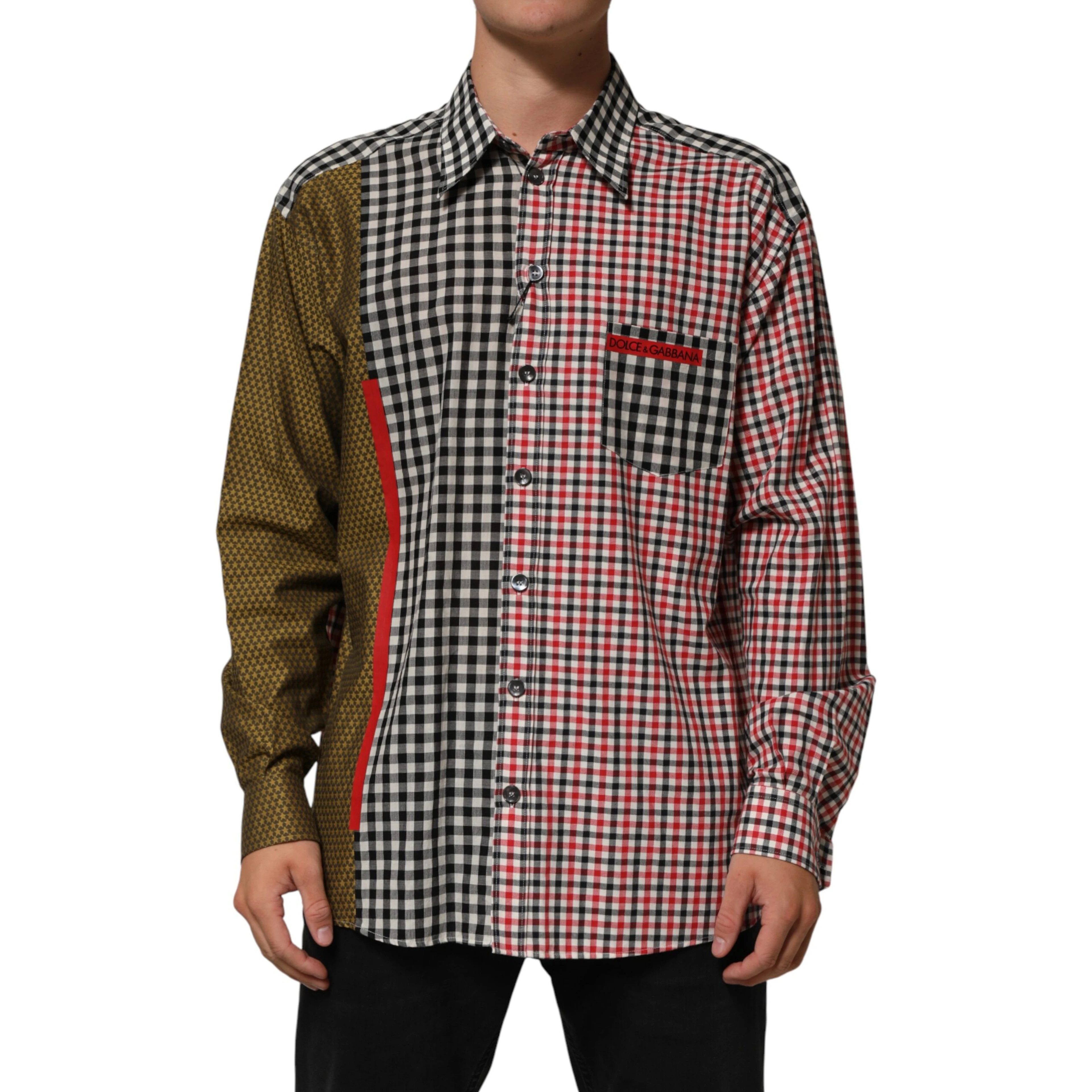 Multicolor Cotton Collared Checkered Shirt